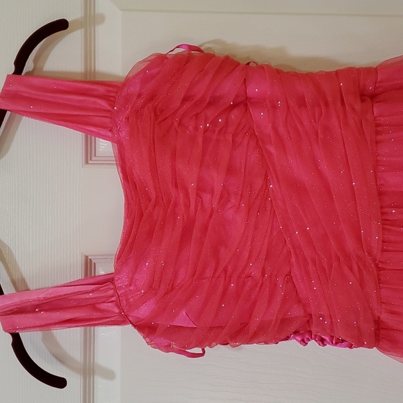 Pink Sparkle Prom or Graduation Dress - Picture 2 of 9